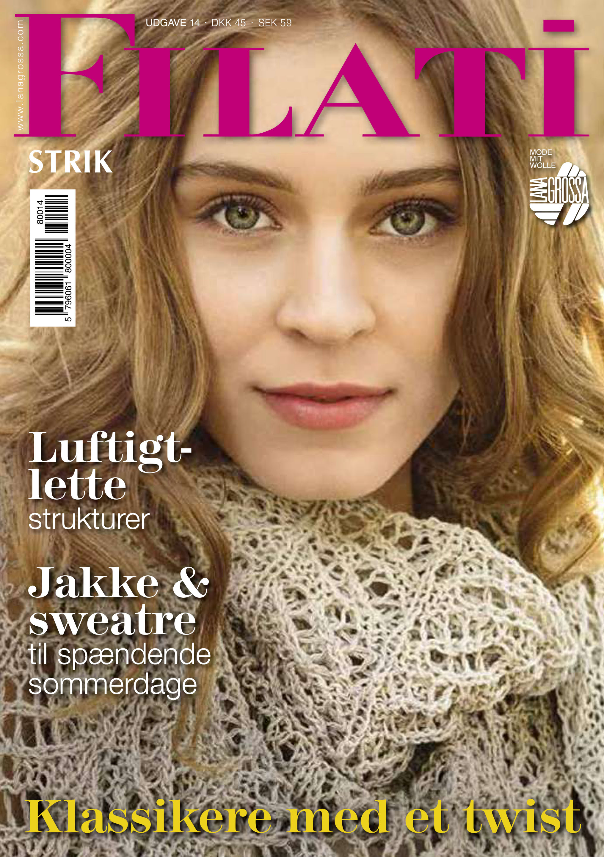 Grossa mode-magazine FILATI Strik Udgave 14 (DK) | FILATI Onlineshop