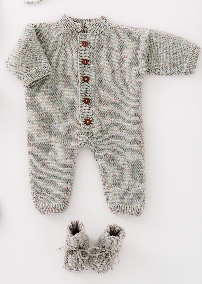 Lana Grossa OVERALL Cool Wool Baby Print Punto | INFANTI No. - Magasin (DE) + Opskrifter (DK) - Model 14 | FILATI Strikmodeller - modelpakker