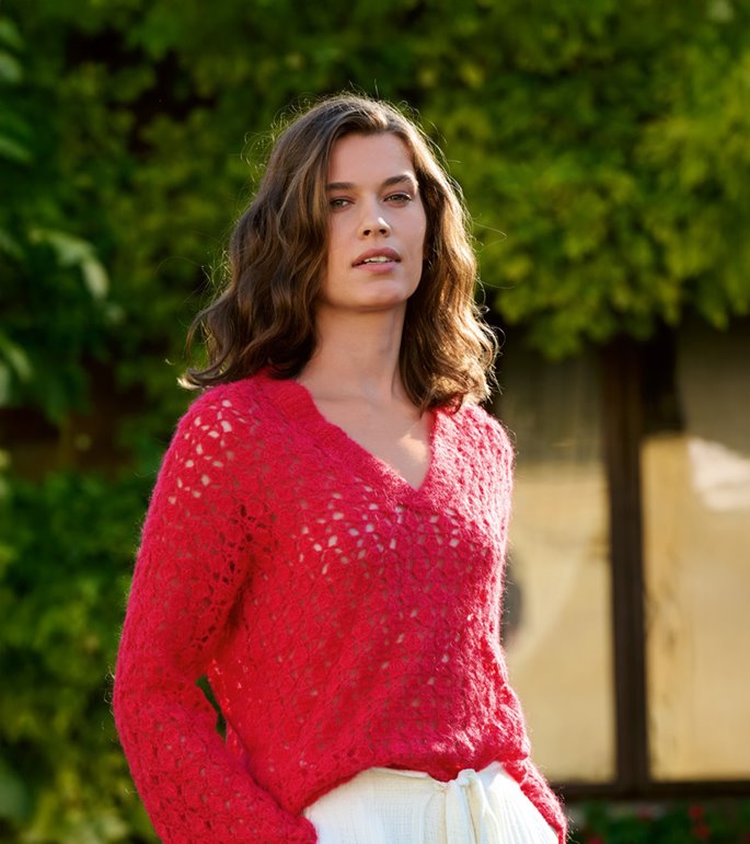 Lana Grossa HÆKLET PULLOVER Setasuri